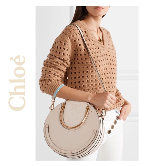 Chloé Pixie Large Suede & Leather Shoulder Bag NWT - Picture 16 of 16